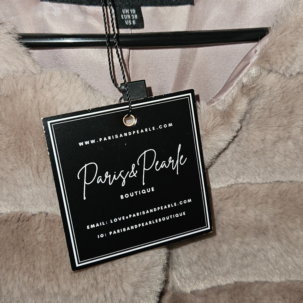 Parisian Works Plush Teddy Jacket - Soft Taupe